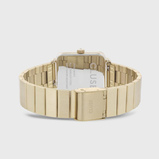 Giftbox La Tétragone Watch & Slider Bracelet Gold CG10305 - watch clasp and back