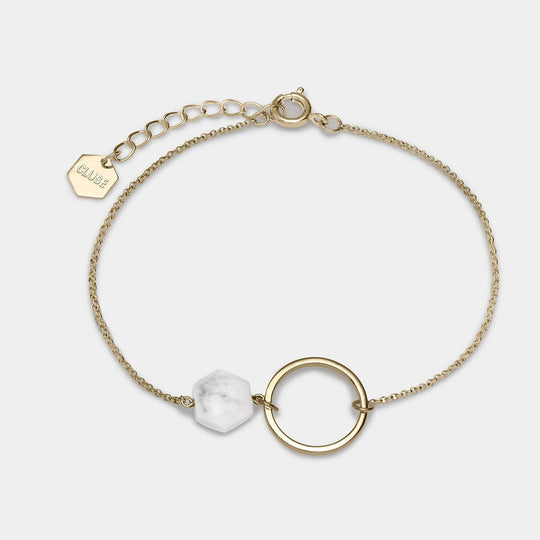 Giftbox La Tétragone Watch & Marble Bracelet Gold CG10303 - bracelet