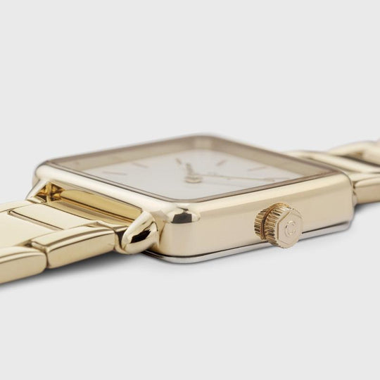 Giftbox La Tétragone Watch & Marble Bracelet Gold CG10303 - watch face detail