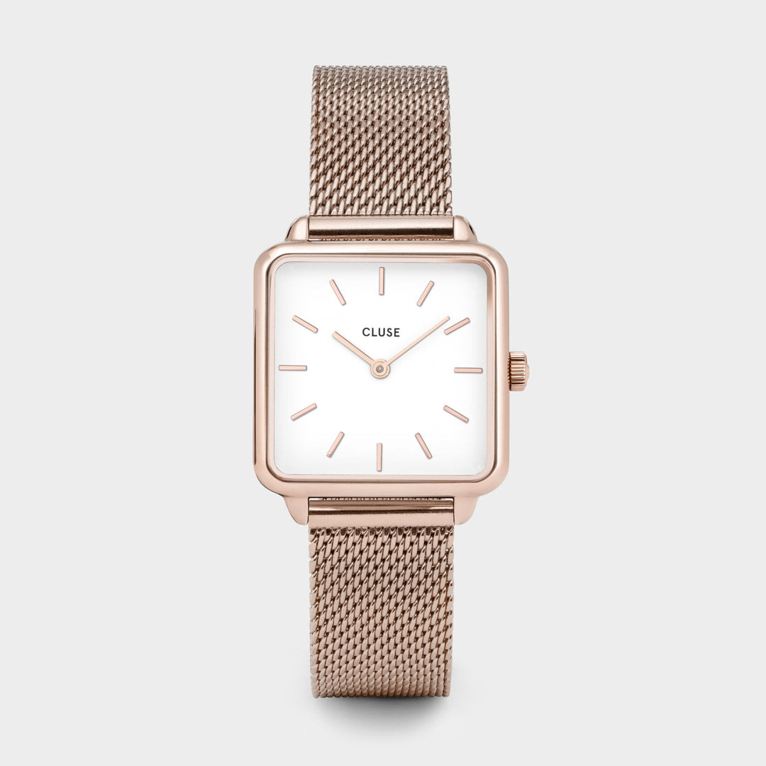 Giftbox La Tétragone Watch & Discs Bracelet Rosé Gold CG10302 - watch face