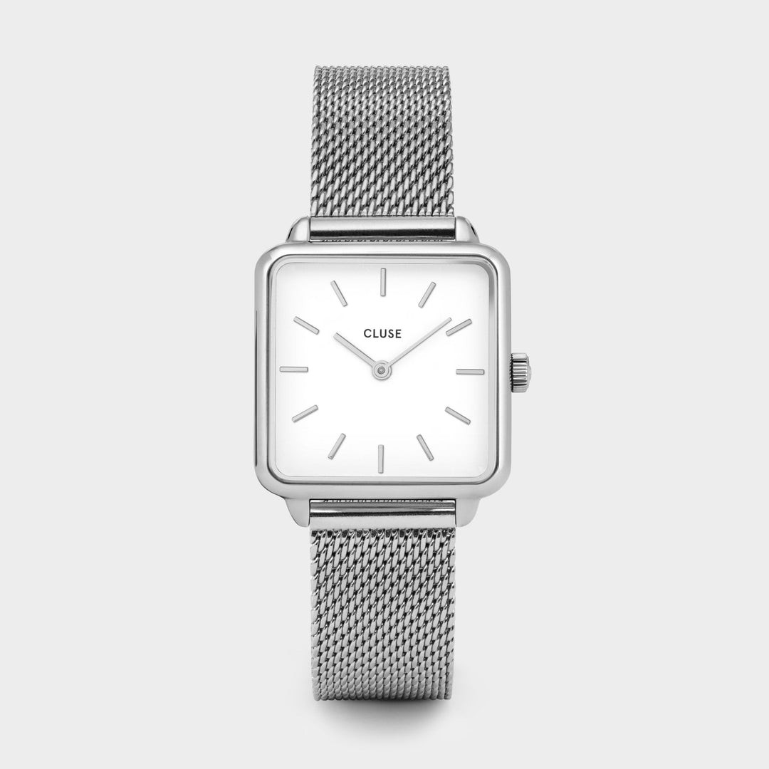 Giftbox La Tétragone Watch & Discs Bracelet Silver CG10301 - watch face