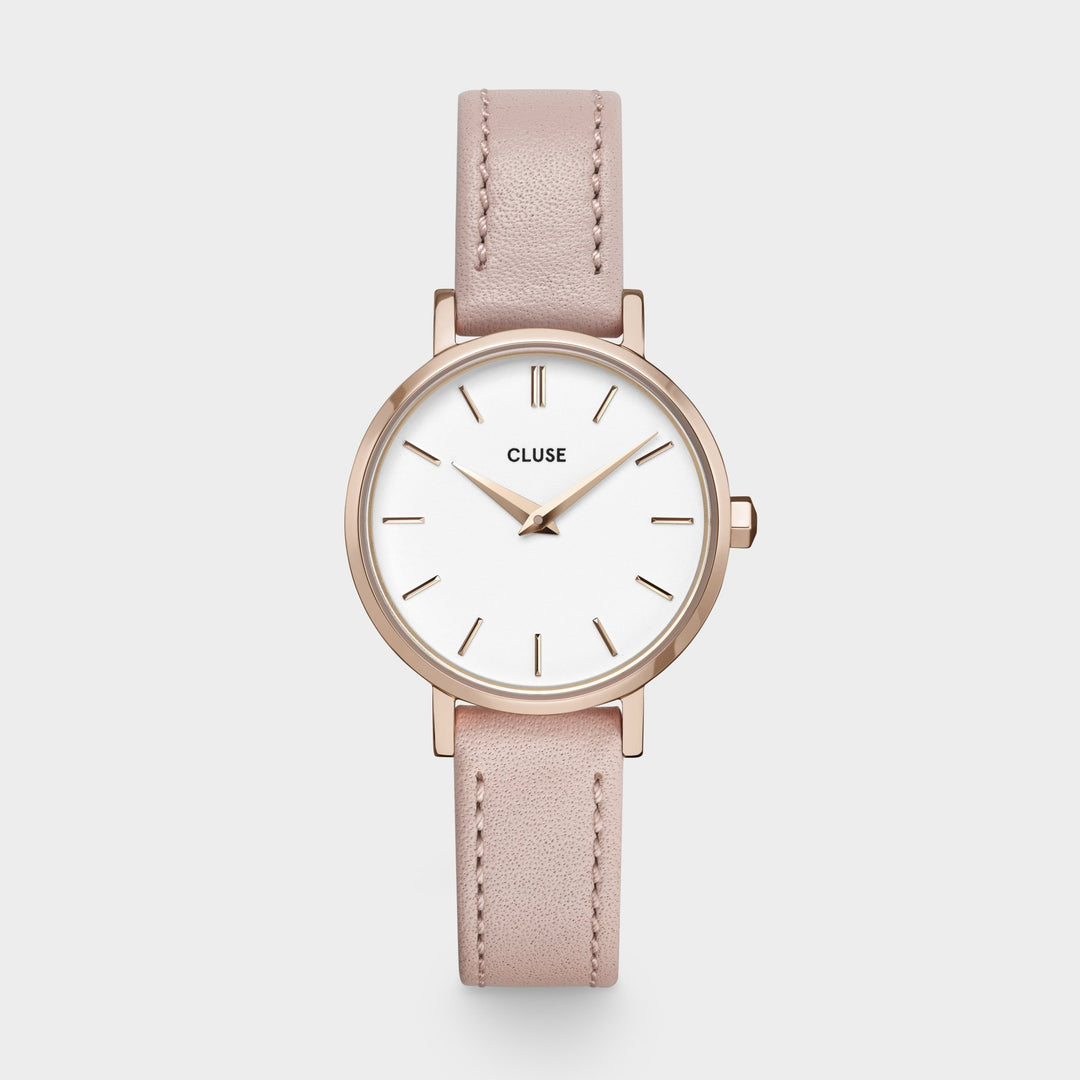 CLUSE Boho Chic Petite Leather, Rose Gold, Nude CW0101211005 - Watch