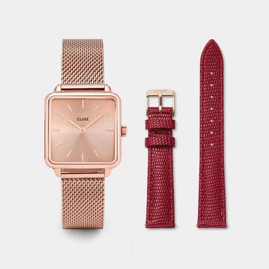 Special Edition La Tétragone Rose Gold Mesh/Red Gift Box