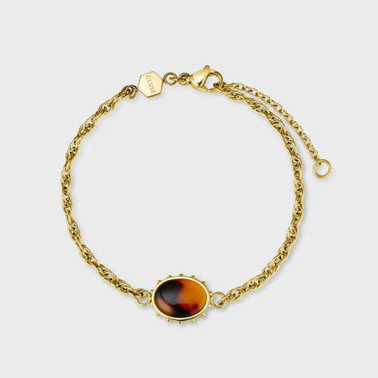 CLUSE Essentielle Oval Charm Bracelet, Gold Colour CB13337 - Bracelet