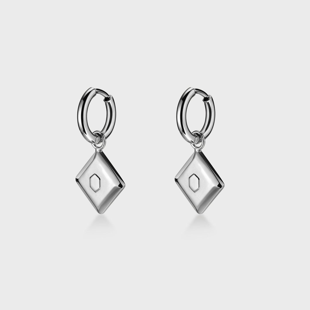 CLUSE Essentielle Rhombus Earrings Silver Colour CE13304 - Earrings