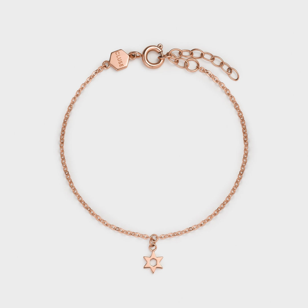CLUSE Triomphe Mesh, Rose Gold, White & Star Bracelet Gift Box CG108208001 - bracelet