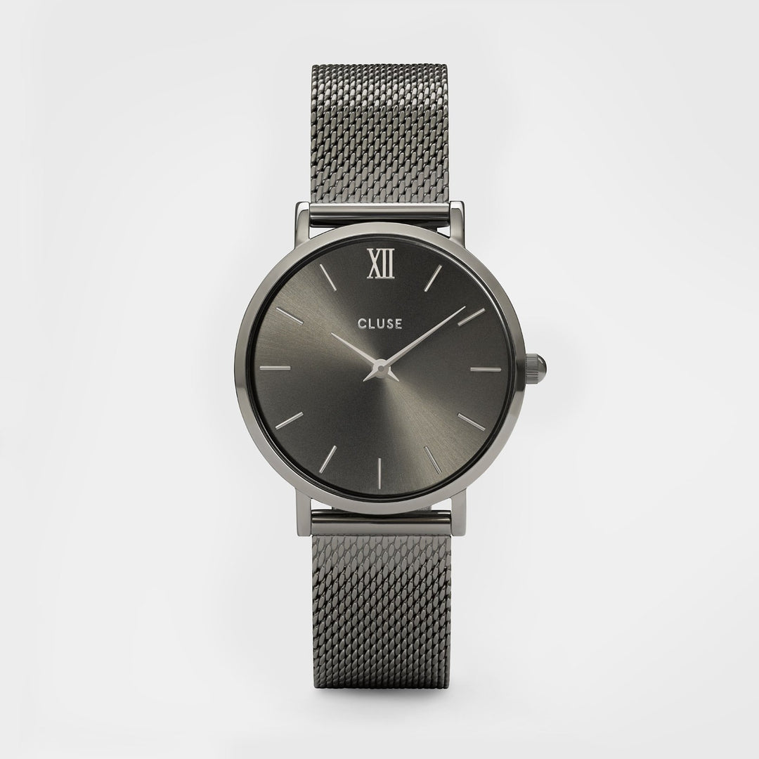 CLUSE Minuit Mesh Dark Grey CL30067 - watch