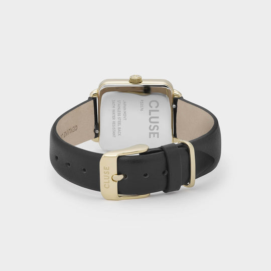 CLUSE La Tétragone Gold Black/Black CL60008 - watch clasp and back