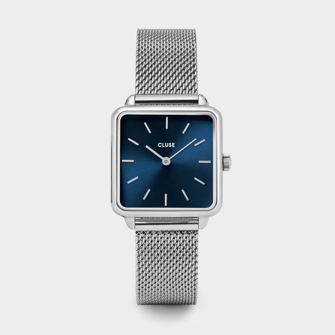CLUSE La Tétragone Mesh Silver/Marine Blue CL60011 - watch