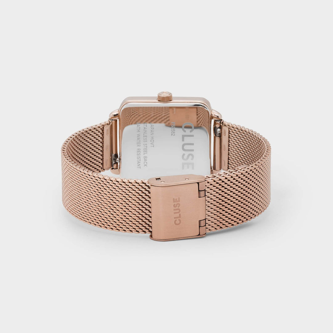 CLUSE La Tétragone Mesh Full Rose Gold CL60013 - watch clasp and back