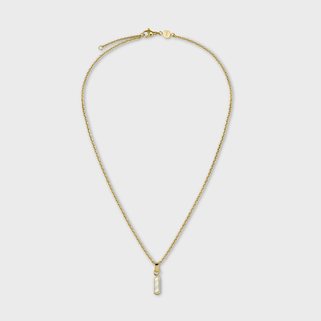 CLUSE Essentielle Hexagon MOP Necklace Gold Colour CN13302 - Necklace