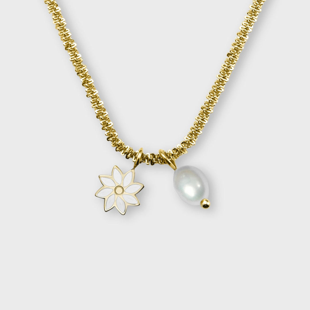 CLUSE Essentielle Necklace Daisy and Pearl Gold Colour CN13306 - Necklace details