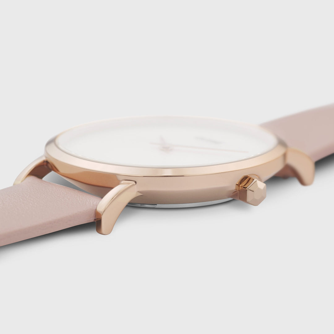 Minuit Mesh Watch And Pink Strap, Rose Gold Colour CG10209 - Watch case detail