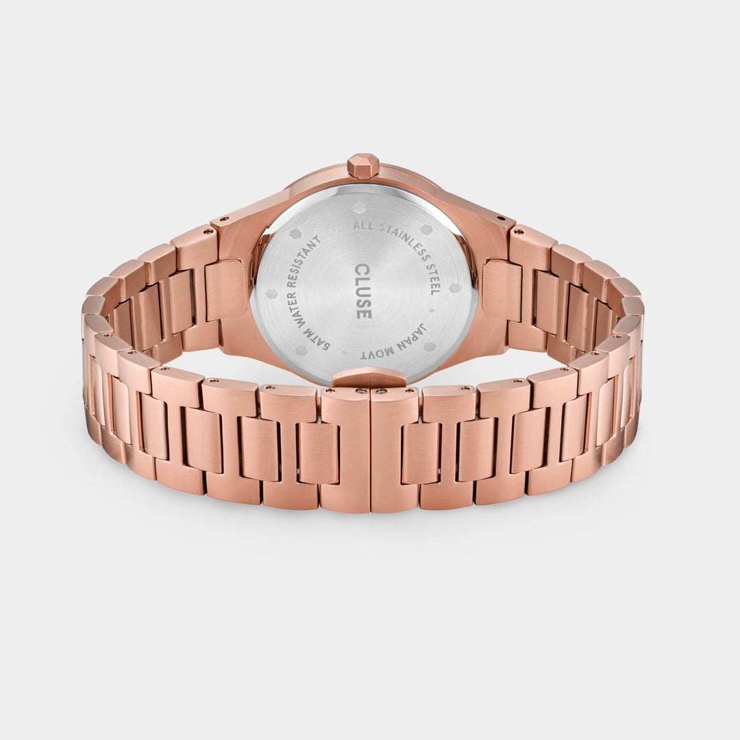 Gift Box Vigoureux Watch and Essentielle Shiny Bracelet, Rose Gold Colour CG10601 - Watch clasp and back