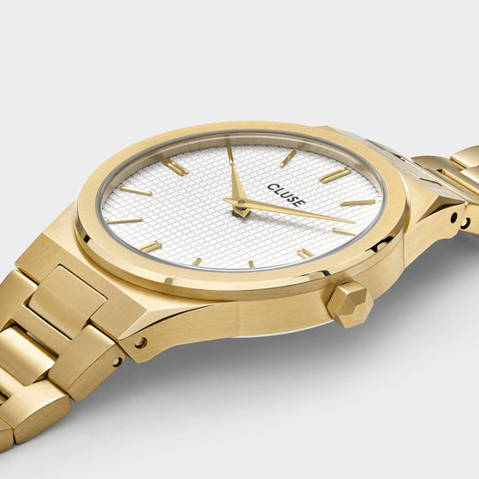Gift Box Vigoureux Watch and Essentielle Shiny Bracelet, Gold Colour CG10603 - detail