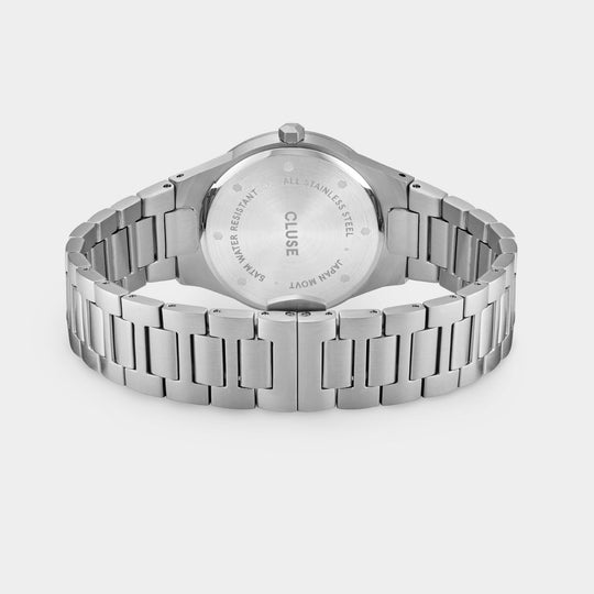 Gift Box Vigoureux Watch and Essentielle Shiny Bracelet, Silver Colour CG10602 - Watch clasp and back