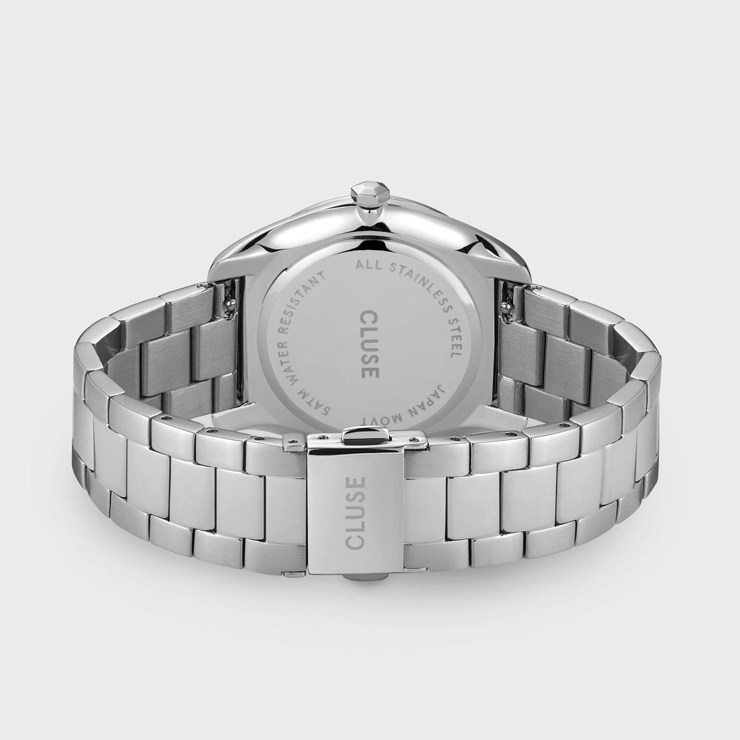 CLUSE Féroce 3-Link, Silver, White CW0101212003 - Watch clasp and back