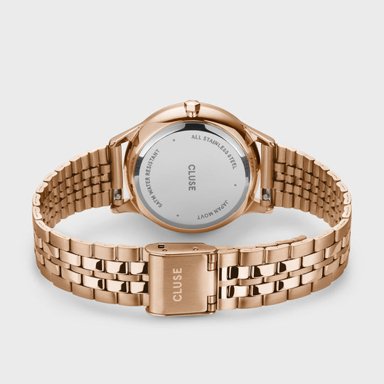 CLUSE Minuit Multifunction Rose Gold CW10702 - Watch clasp and back