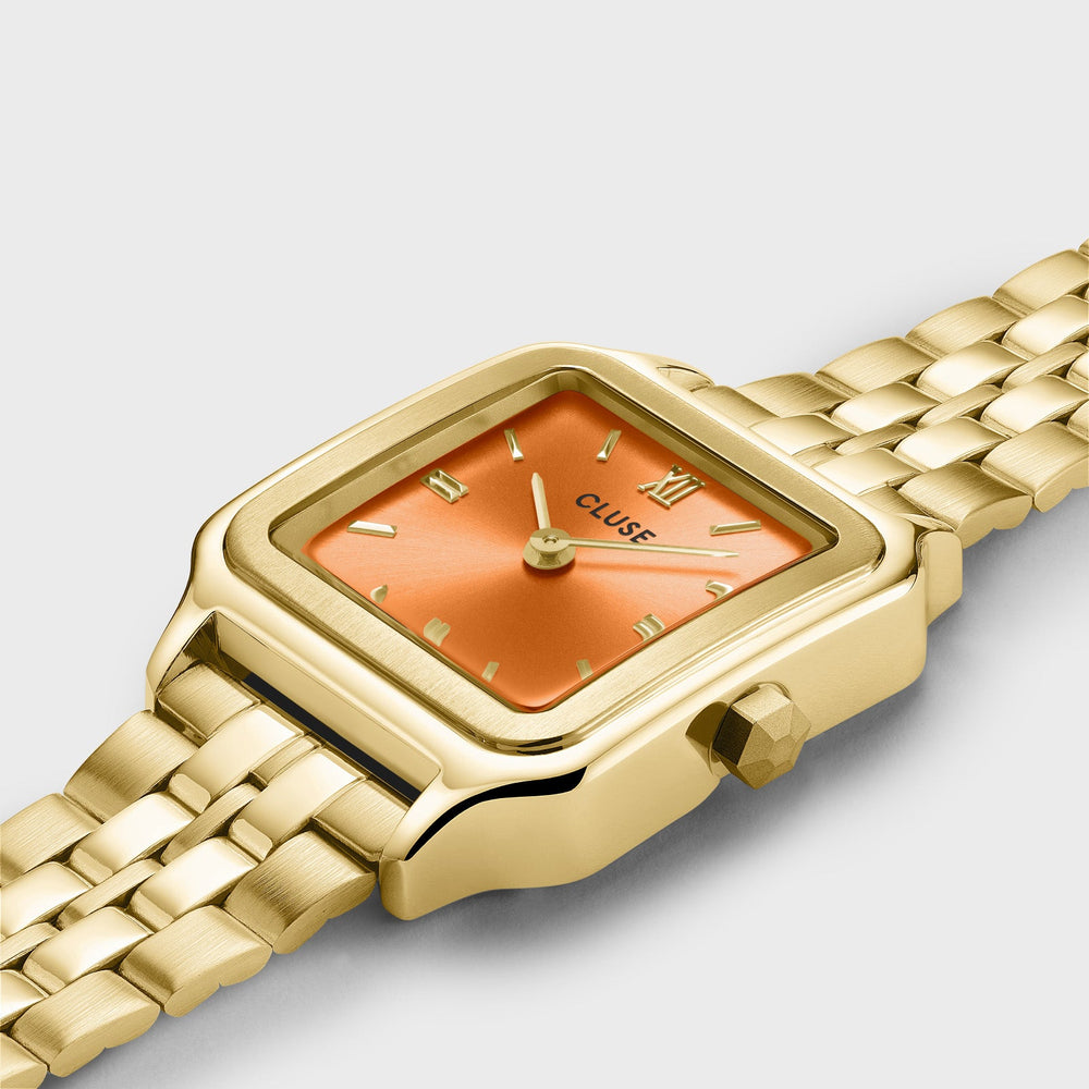 Gracieuse Petite Watch Steel, Apricot, Gold Colour CW11807 - watch detail.