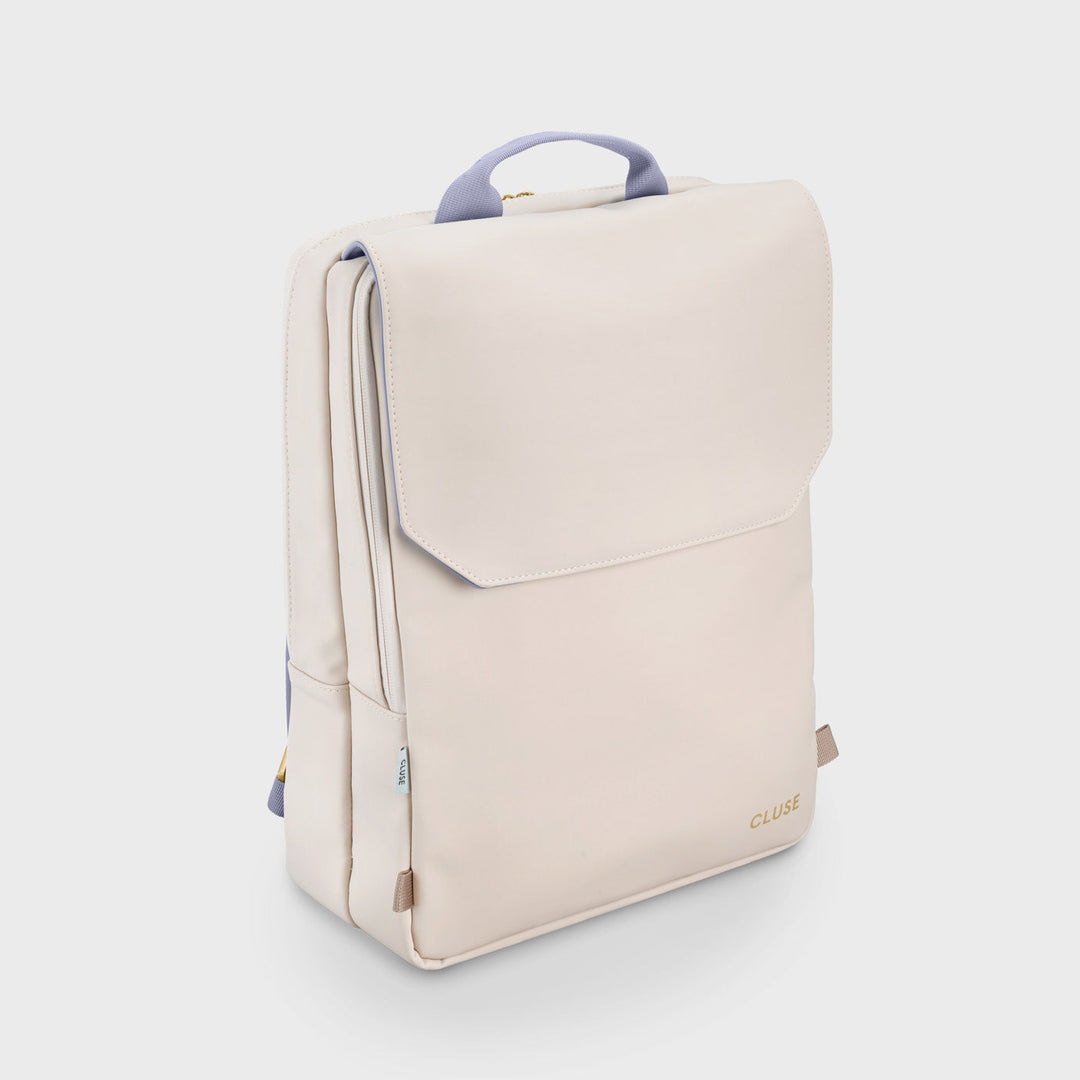 Réversible Backpack, Beige Lilac, Gold Colour CX03503 - sac à dos côté beige