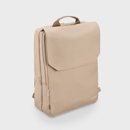 CLUSE Le Réversible Beige/Dark Brown CX03509 - Backpack side Beige