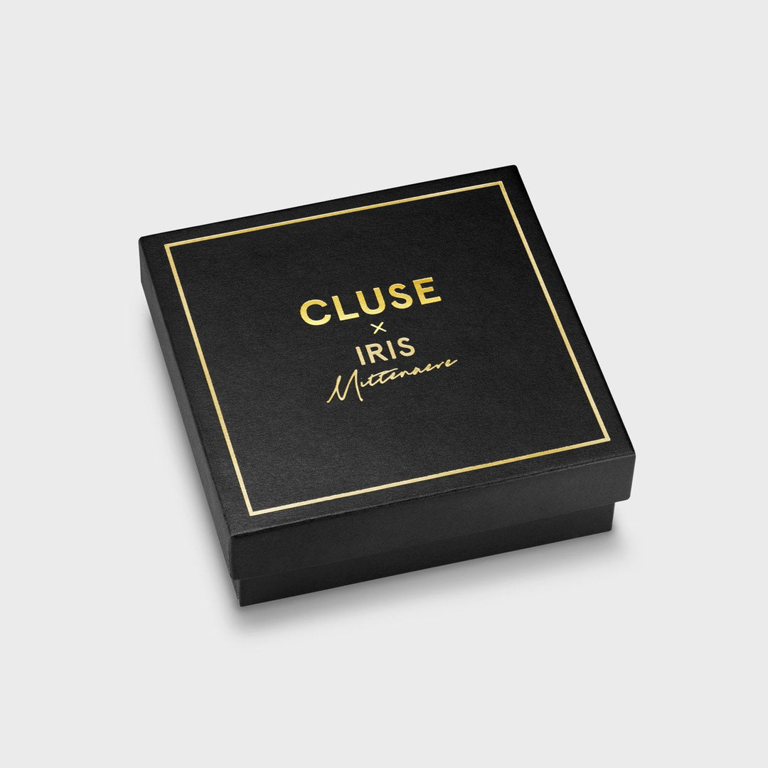 CLUSE Iris Mittenaere Chain Bracelet, Lock Charm, Gold Colour CB14001 - Bracelet packaging