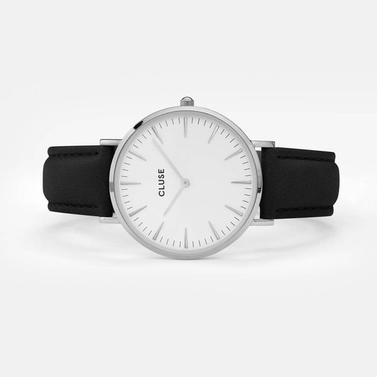 CLUSE La Bohème Silver White/Black CL18208 - watch dial detail
