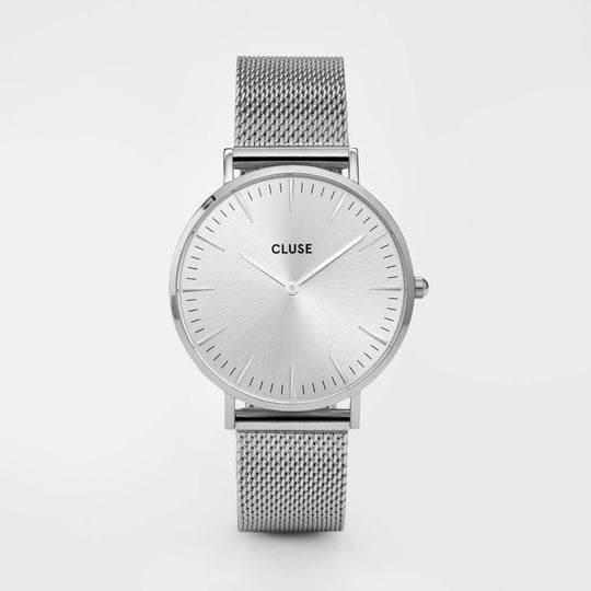 CLUSE La Bohème Mesh Full Silver CL18114 - watch
