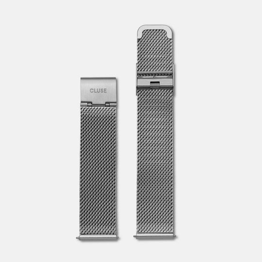 CLUSE 18 mm Strap Mesh Silver CLS045 - strap
