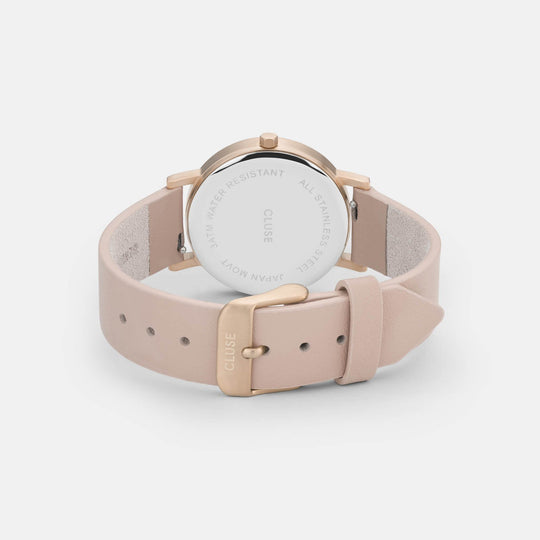 CLUSE La Roche Petite Rose Gold White Marble/Nude CL40109 - watch clasp and back
