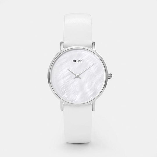 CLUSE Minuit La Perle Silver White Pearl/White CL30060 - watch