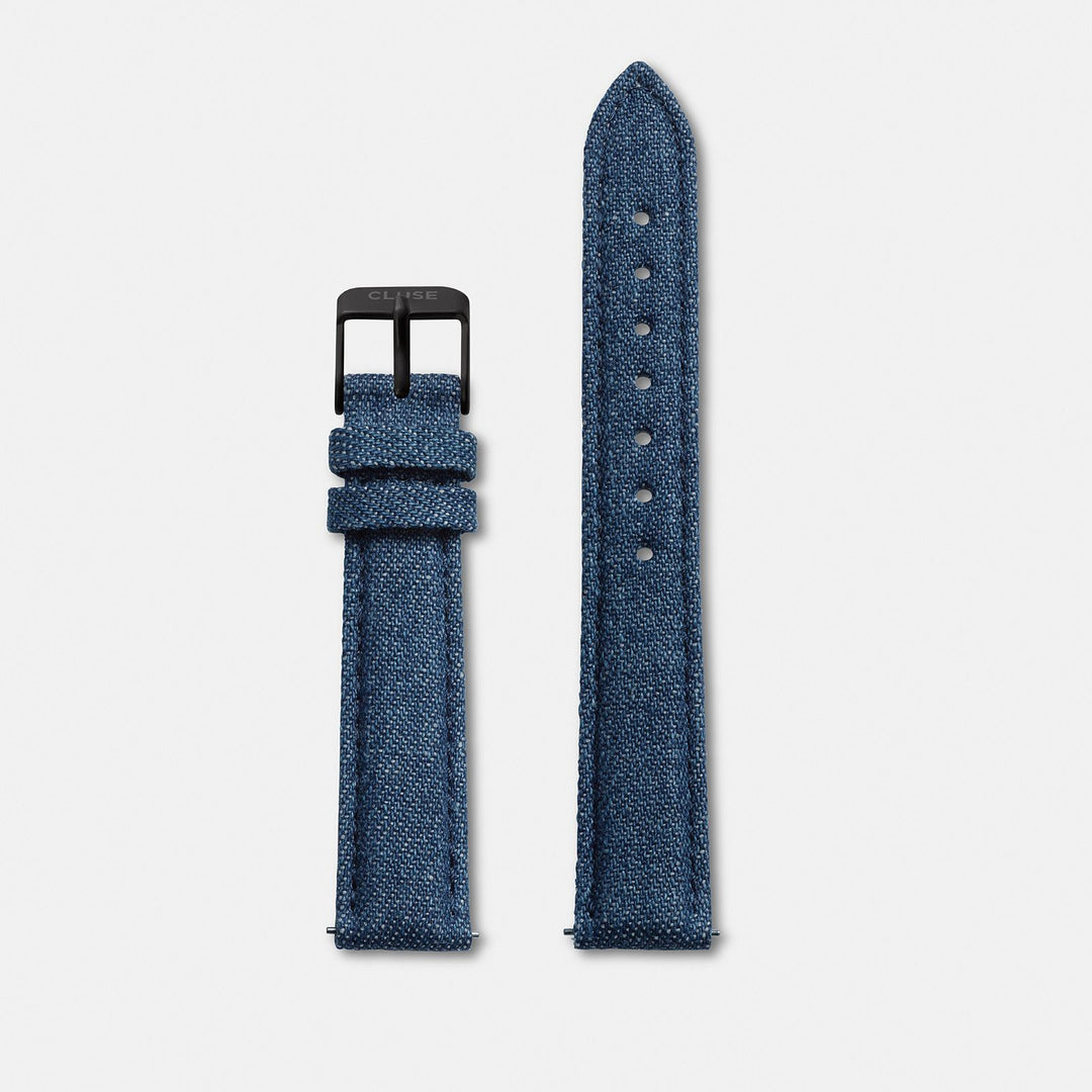 CLUSE 16 mm Strap Blue Denim/Black CLS353 - strap